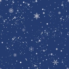 Snowy Winter Storm (Navy)