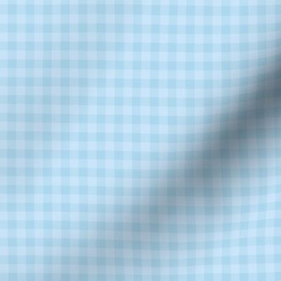 Soft Blue Small Gingham Check