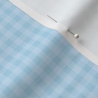 Soft Blue Small Gingham Check