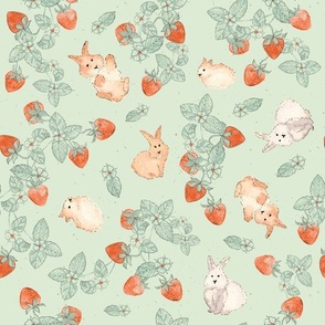 Bunny Strawberry Patch Mint