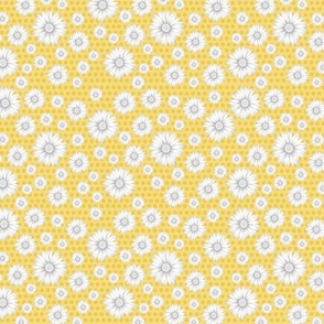 Polka Dot Daisies Yellow