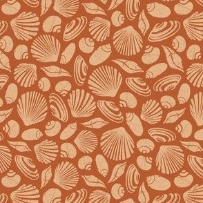 Textured Shells - Rust Orange