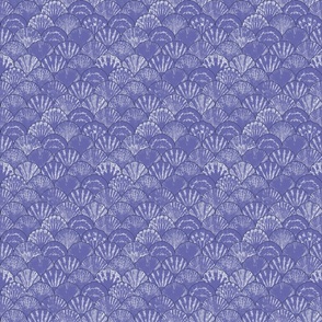Sea shell japanese waves purple pattern