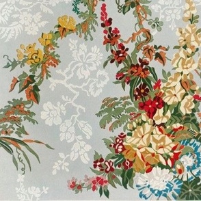 Figured silk from the Industrial arts of the Nineteenth Century (1851-1853) by Sir Matthew Digby wyatt (1820-1877) 