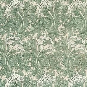 Tulip pattern (1875) by William Morris. Original from The Cleveland Museum of Art - Copy