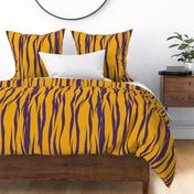 purple and gold tiger stripes large scale