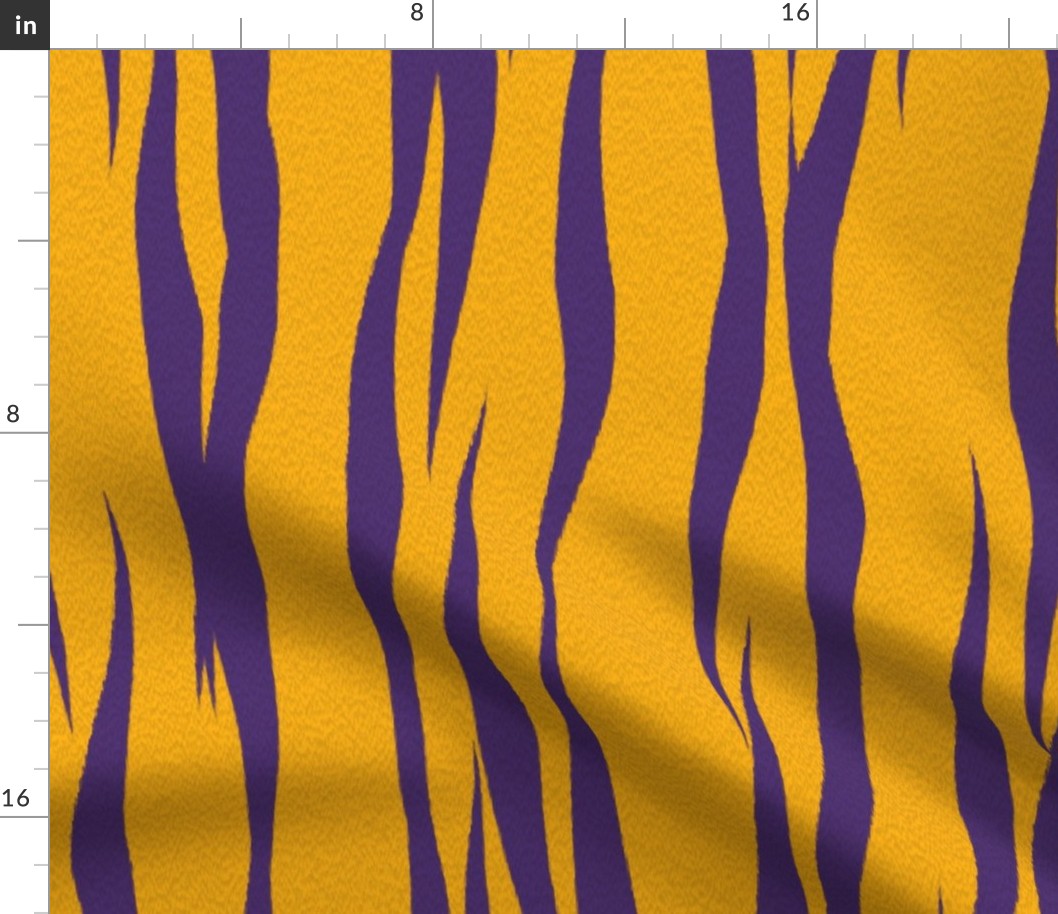 purple and gold tiger stripes large scale