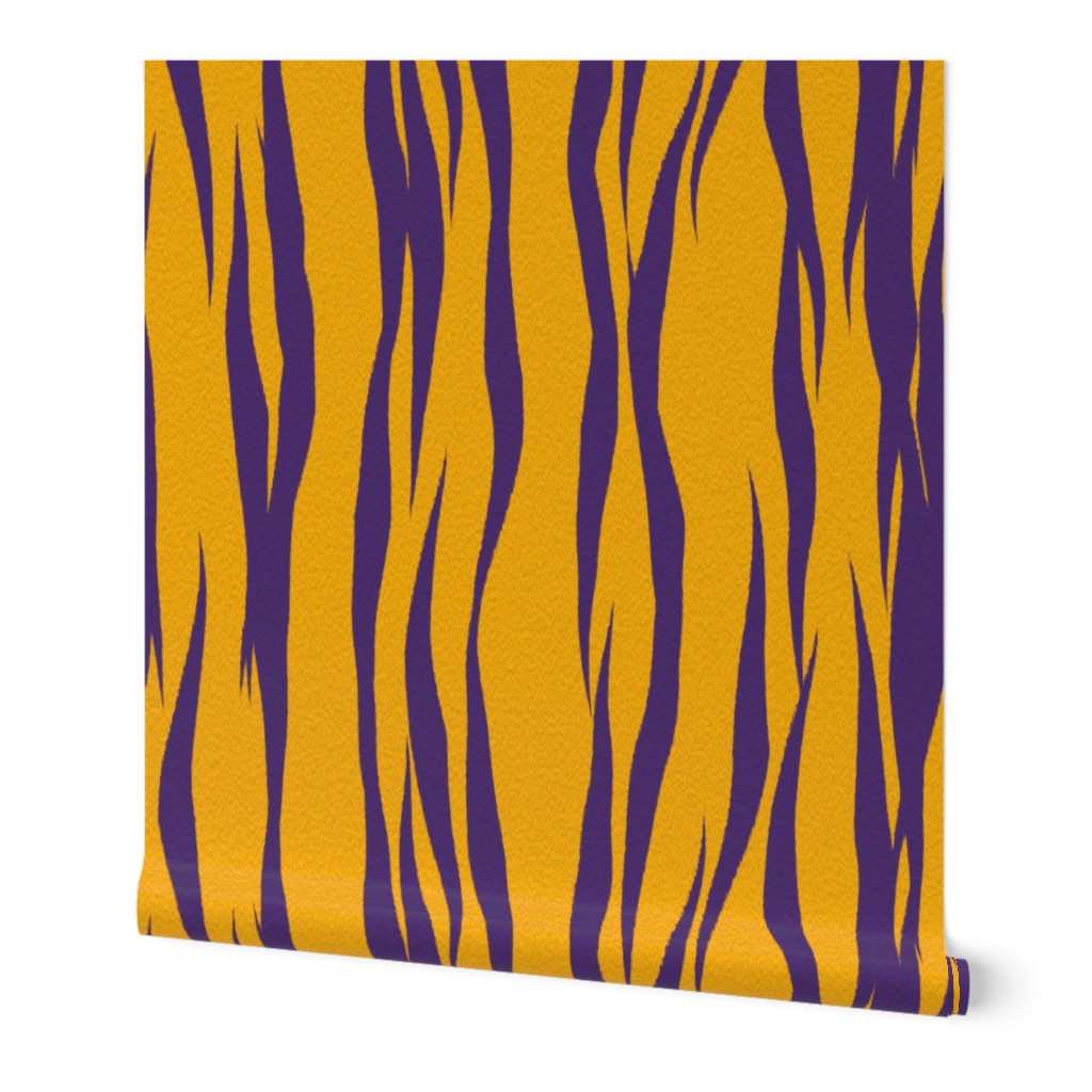 purple and gold tiger stripes small scale