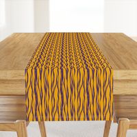 purple and gold tiger stripes small scale