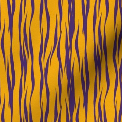 purple and gold tiger stripes small scale