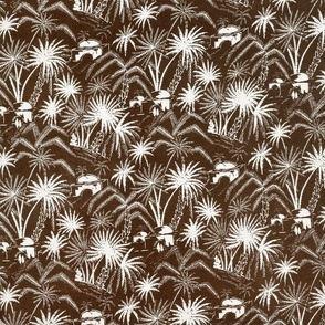 White palm trees (1931) pattern in high resolution by Charles Goy. Original from the Rijksmuseum