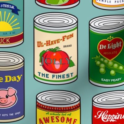 Vintage canned goods with a twist