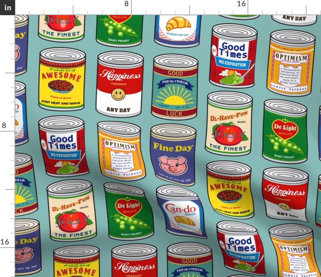 Vintage canned goods with a twist