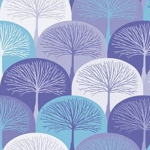 Pantone Very Peri Trees Art Deco