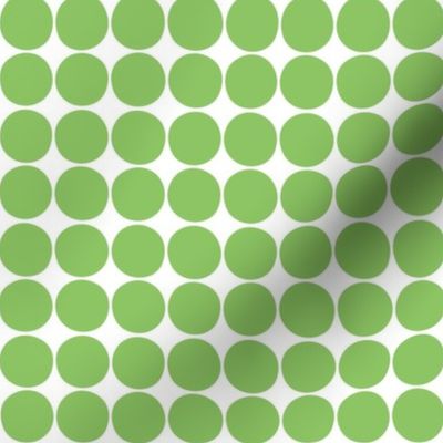 dots apple green and white