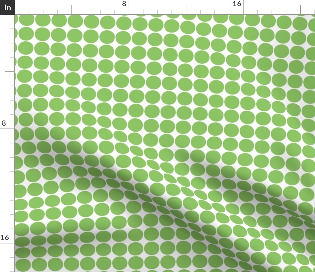 dots apple green and white