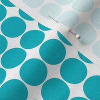 dots surfer blue and white