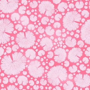 Abstract Pattern of Pink Leaves