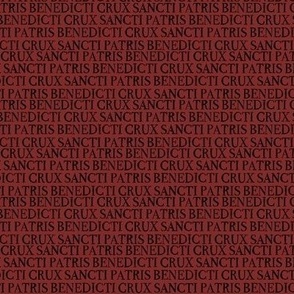 Benedict Latin Red Crux Sancti Patris Benedicti MINI 5x1.3in