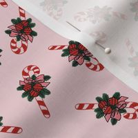 Vintage Candy Cane Cotton Candy Pink Small 