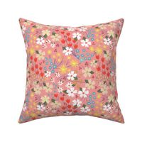Field Of Florals Salmon Pink