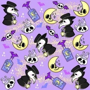 Pastel Goth Kawaii Plague Doctor Witchy Spiritual Magical Halloween Coffee