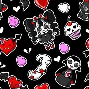 Emo Fabric, Wallpaper and Home Decor | Spoonflower