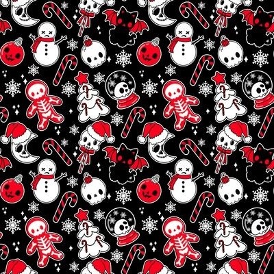 Christmas Emo Red and White Santa Chrismas Shirt