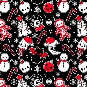 Gothic Christmas Fabric Wallpaper and Home Decor  Spoonflower