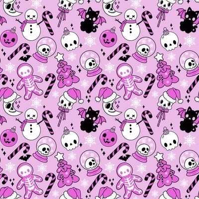 Pink Emo Fabric, Wallpaper and Home Decor | Spoonflower