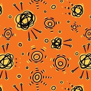 Scribbles n' Circles (Orange/Yellow)