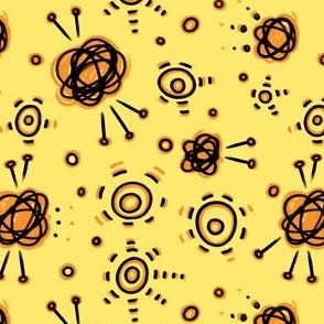 Scribbles n' Circles (Yellow/Orange)