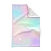 pastel rainbow stars gradient kawaii fabric