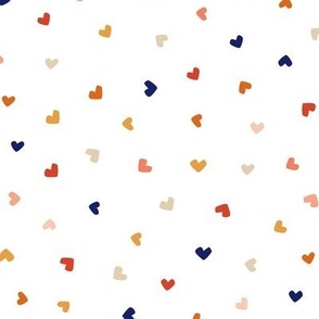 Valentine Heart Sprinkles, White Background