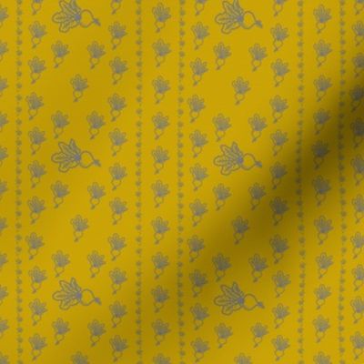 Yellow and grey beets pattern