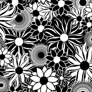 Flowers in monochrome