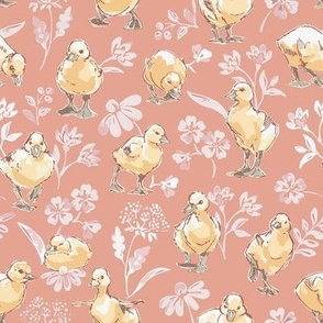 Ducklings - Peachy Pink