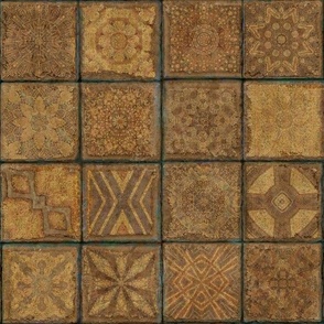 Golden Earth: Ancient Tiles - Half Drop