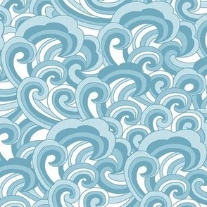 Waves - light blue