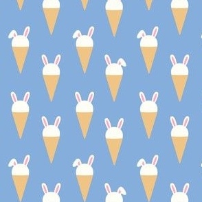 (small scale) Bunny Ice Cream Cones - peri - LAD22