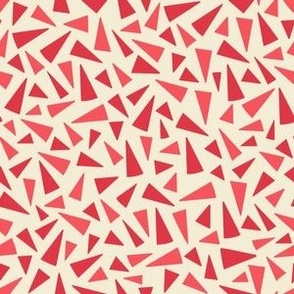 Tiger Triangles Scatter Toss // Pink and Raspberry