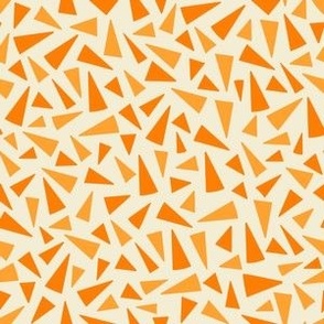 Tiger Triangles Scatter Toss // Orange and Tangerine