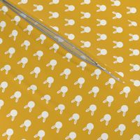 bunny polka dots - yellow - LAD22