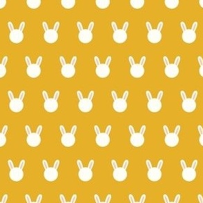 bunny polka dots - yellow - LAD22