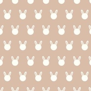 bunny polka dots - dusty pink - LAD22