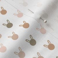 bunny polka dots - multi neutrals - LAD22