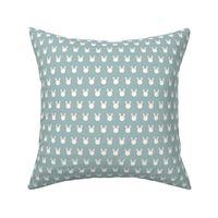 bunny polka dots - dusty blue - LAD22