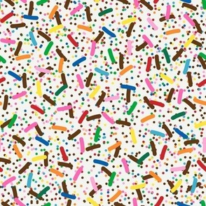 Smaller Scale - Rainbow Sprinkles on Vanilla Ice Cream