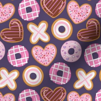 Valentine Donuts Purple