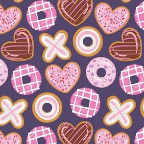 Valentine Donuts Purple